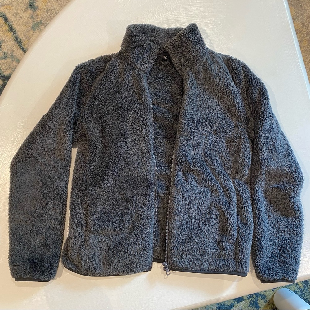 Fuzzy Zipper Jacket